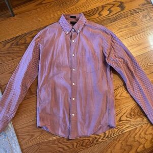 J. Crew Pink and Blue Checkered Shirt